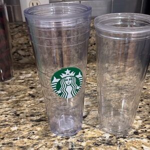 Two iced coffee tumblers - No lids